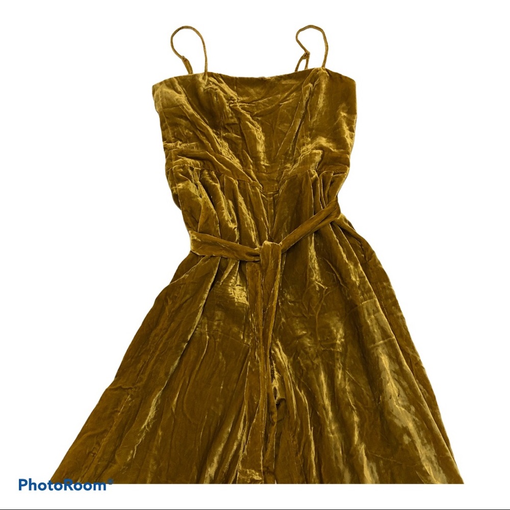 JCrew Velvet Jumpsuit with Tie - Picture 5 of 8